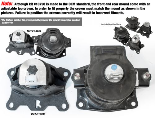 2007 honda accord on sale v6 motor mounts