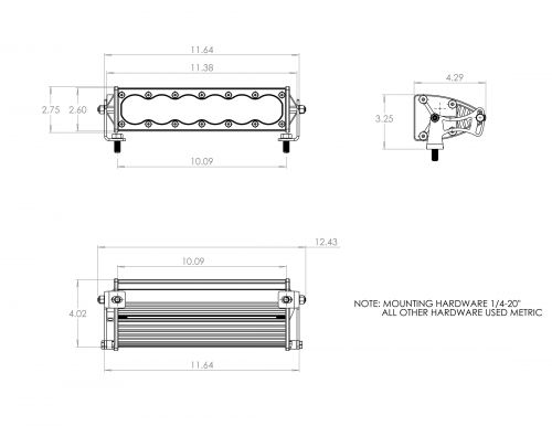 Light Bar Mounting Clips, 10 Piece