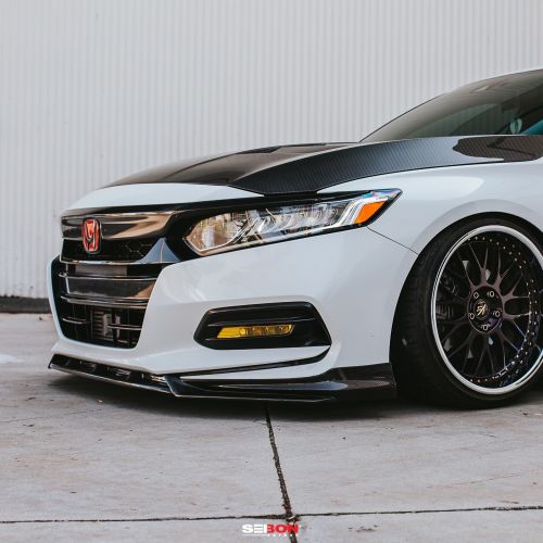 Seibon 18-22 Accord GC-Style Carbon Fiber Front Lip: K Series Parts