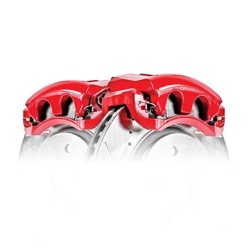 Power Stop 16-21 Civic Red Powder Coated Front Calipers: K Series Parts