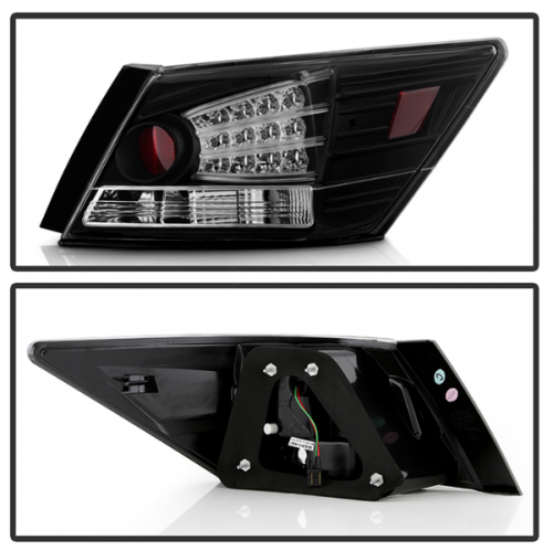 Spyder 08-12 Accord Sedan Black Housing LED Tail Lights