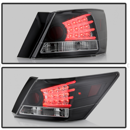 Spyder 08-12 Accord Sedan Black Housing LED Tail Lights