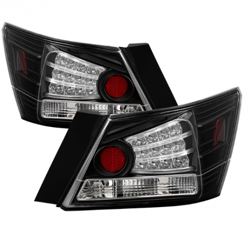 Spyder 08-12 Accord Sedan Black Housing LED Tail Lights