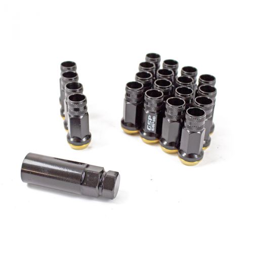 Godspeed Project Black M12x1.5 GR48 Steel Lug Nuts with Spin Washer: K ...