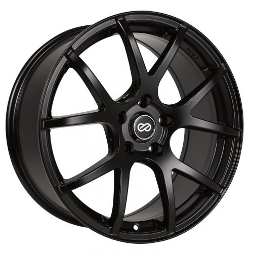 Enkei M52 Black Wheel: 17x7.5 42mm Offset 4x100 72.6mm Bore: K Series Parts