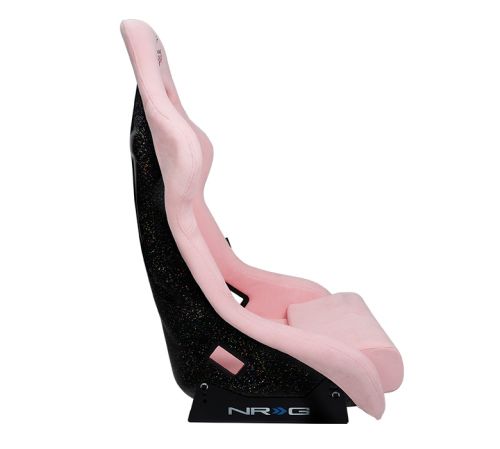 NRG PRISMA Pink Alcantara Large Fiberglass Bucket Seat: K Series Parts