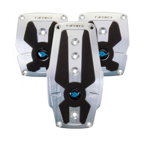 NRG Silver Pad Cover Plate Racing Pedals Manual K Series 