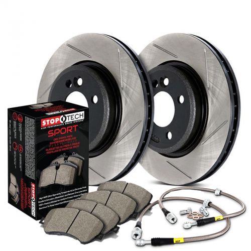 Stoptech 06-11 Civic SI Front Slotted Sport Brake Kit: K Series Parts