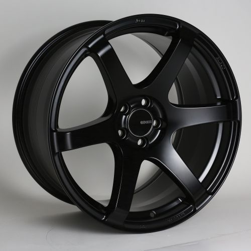 Enkei T6S Black Wheel: 17x8 35mm Offset 5x114.3 72.6 Bore: K Series Parts