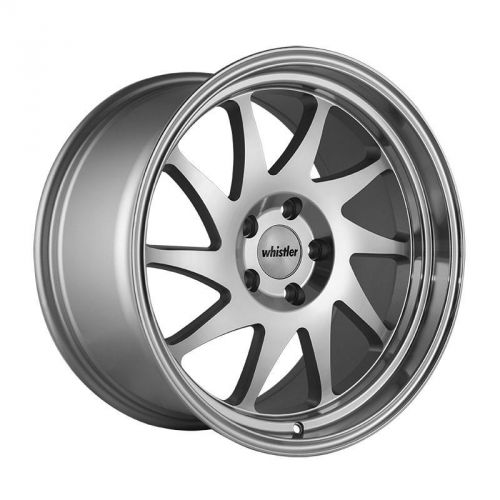 Whistler Kr7 Silver W Machined Face 17x9 25mm Offset Wheel 5x114 3 K Series Parts